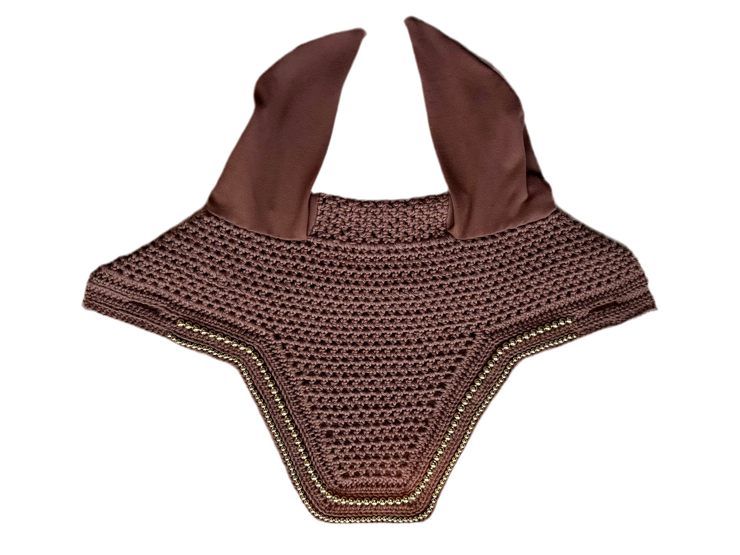 Brown, Square, Horse Size Bonnet