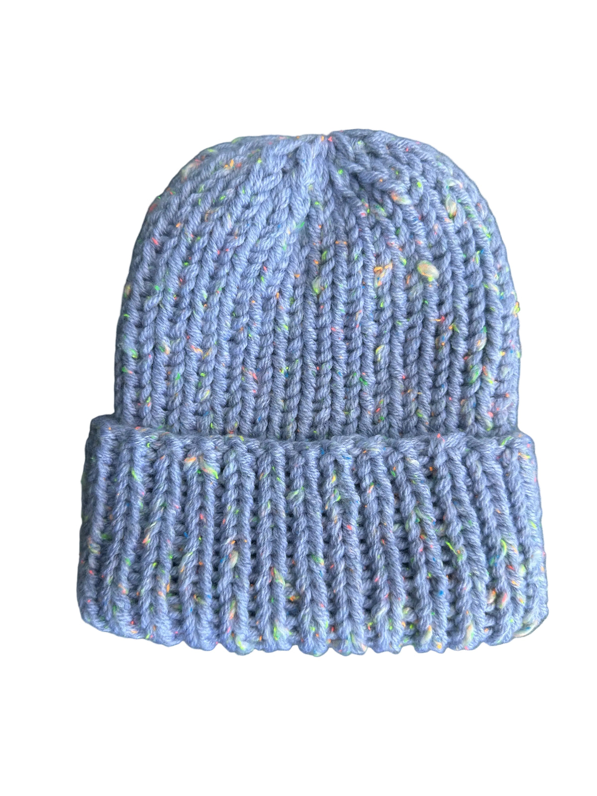 Chunky Knit Beanie- Grey Tweed