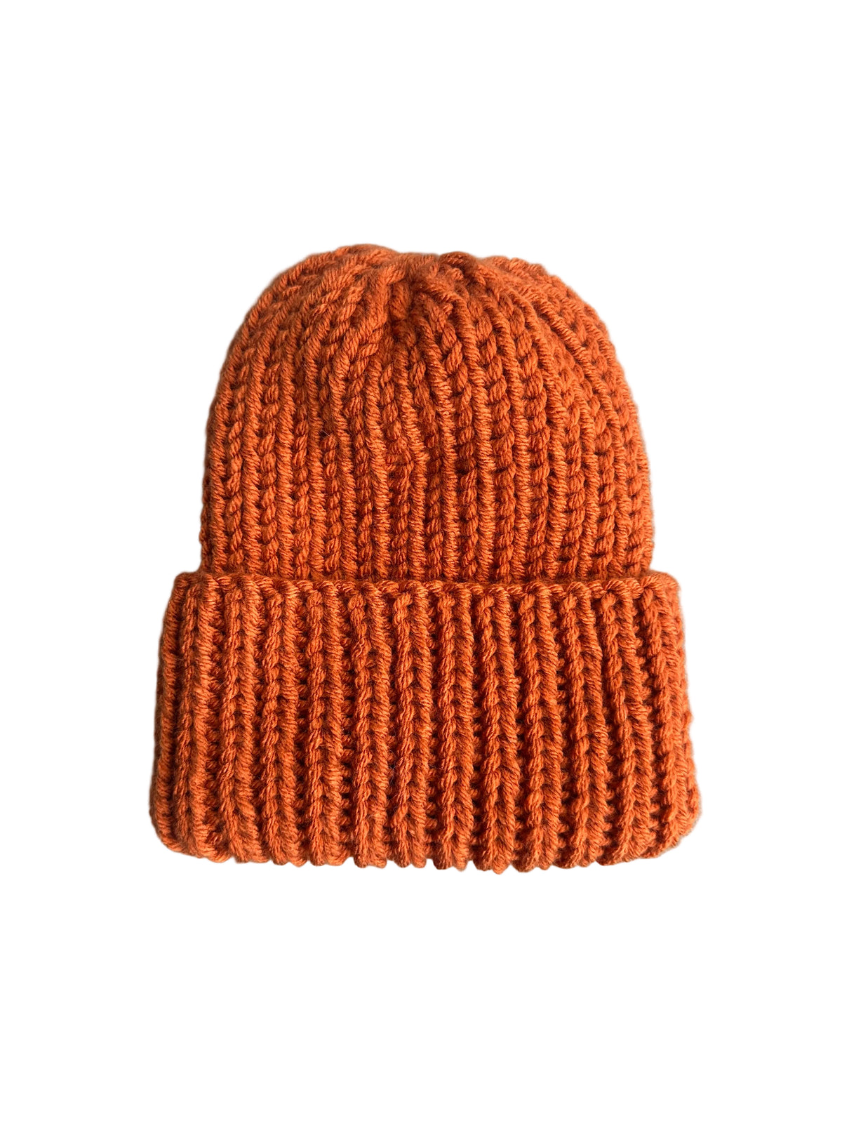 Chunky Knit Beanie- Burnt Pumpkin
