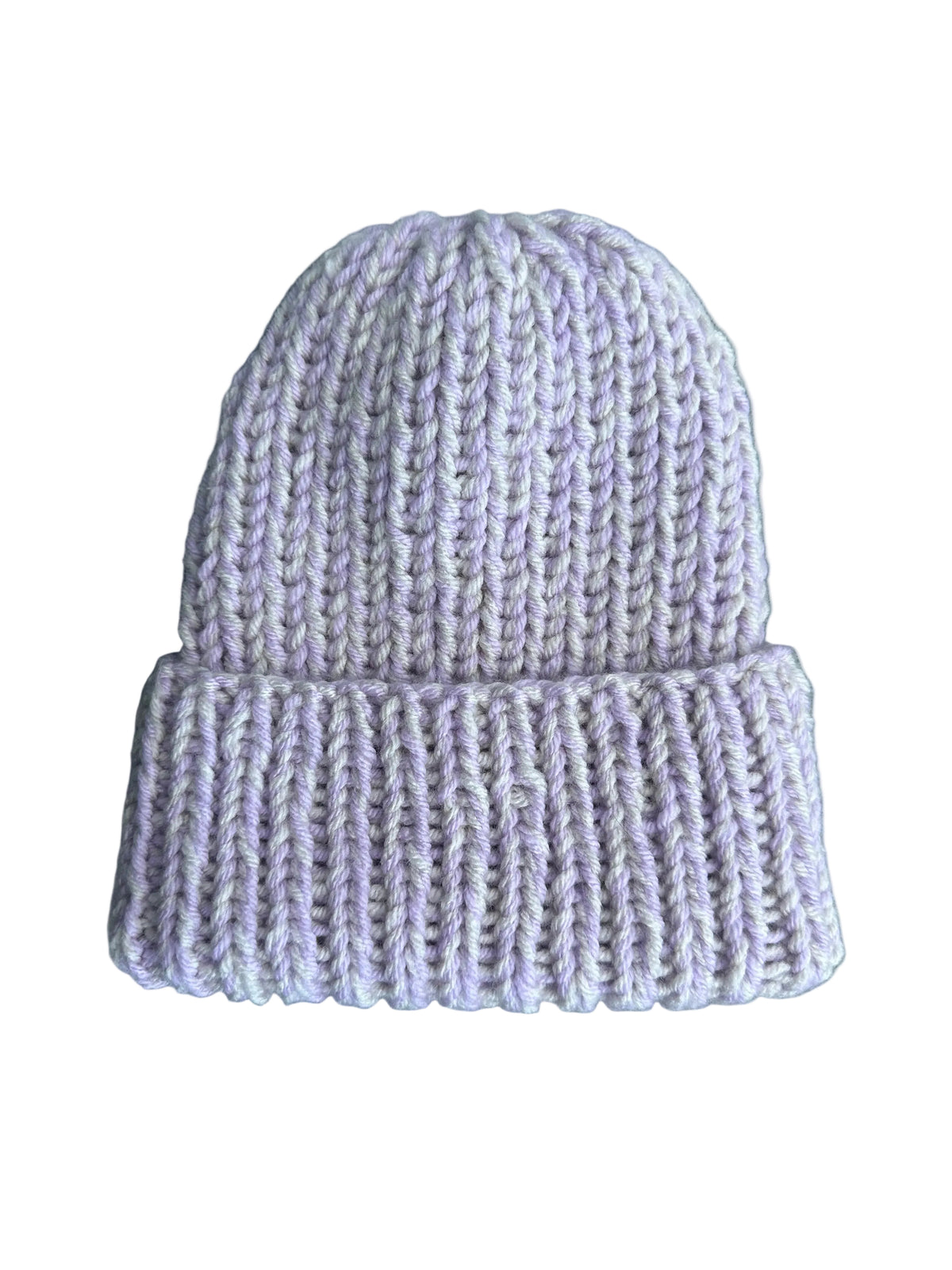 Chunky Knit Beanie- Orchid/Linen