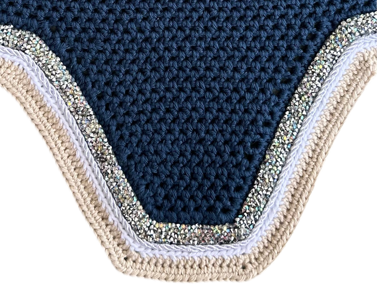 Navy, Square, Soundproof, Horse Size Bonnet