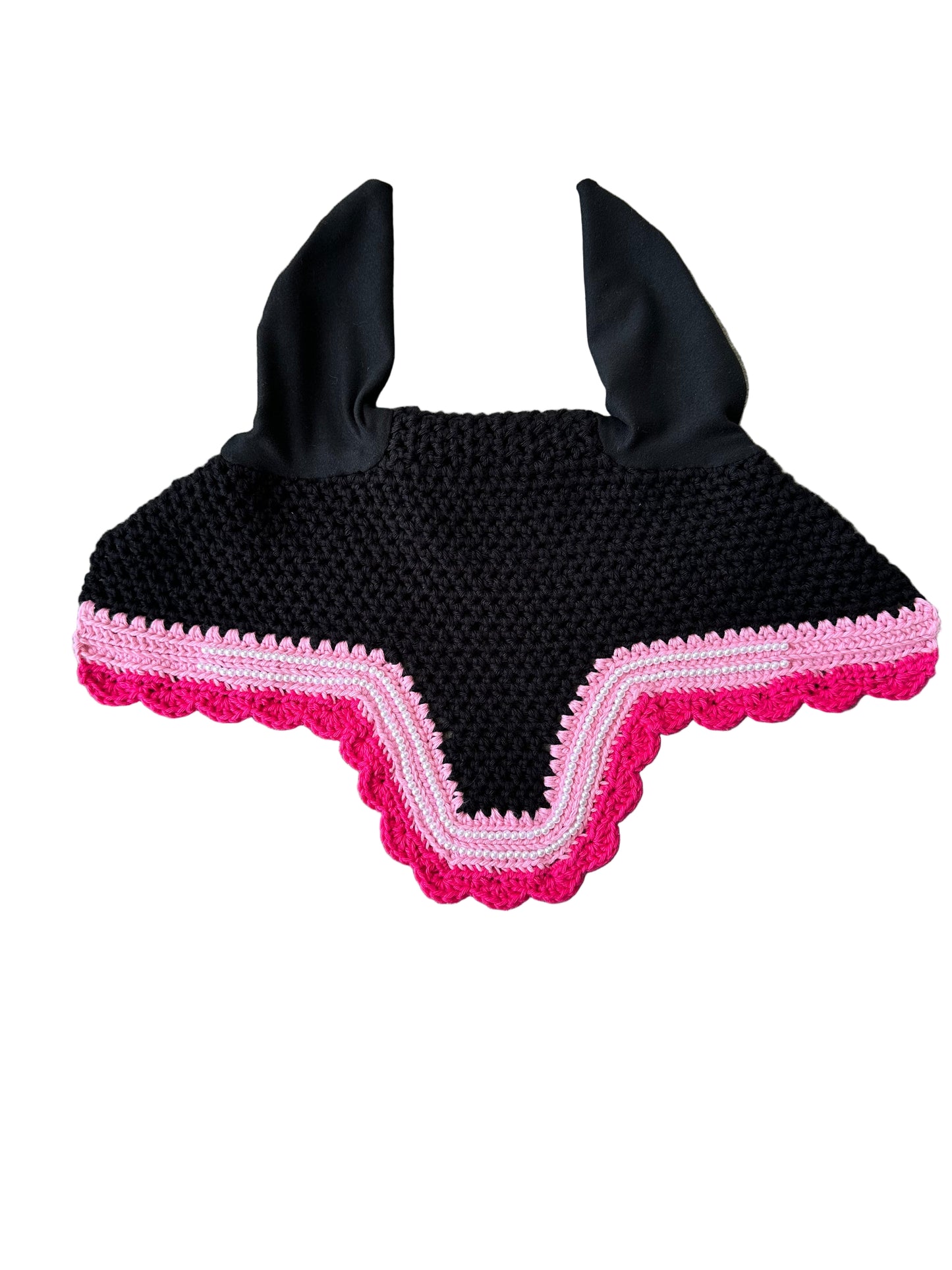 Black, Square, Pony Size Bonnet