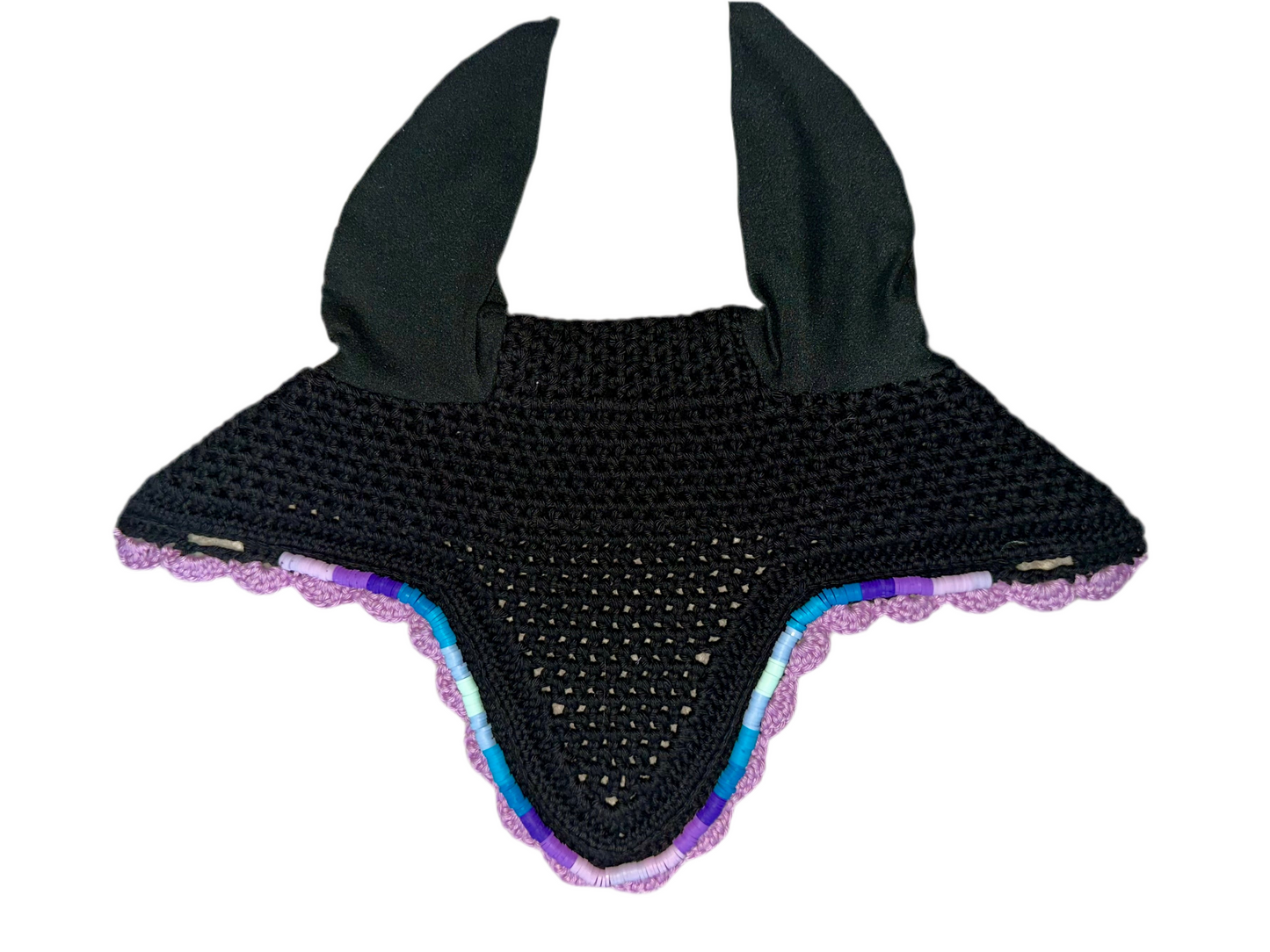 Black, V-Shaped, Pony Size Bonnet
