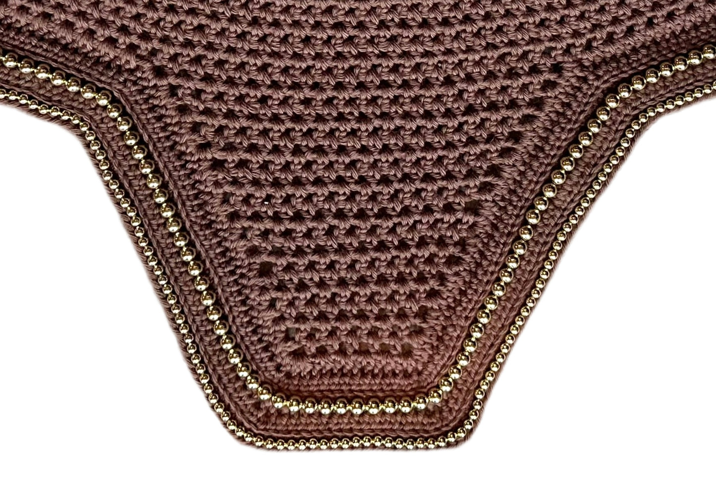 Brown, Square, Horse Size Bonnet